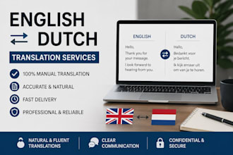 provide accurate english to dutch and dutch to english translation