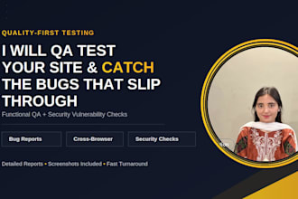 qa test your website and catch bugs plus security flaws