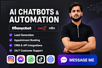 automate your business using ai chatbot with manychat