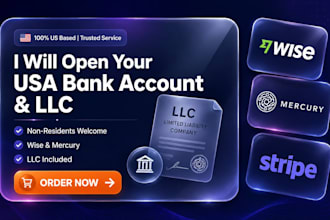 do wise, stripe, mercury business bank account,  USA llc for your business