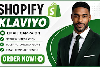set up klaviyo flows, email marketing and shopify klaviyo automation