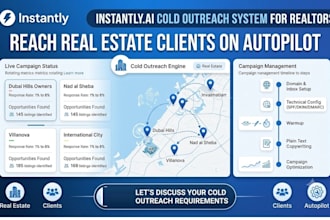 setup real estate cold outreach infrastructure