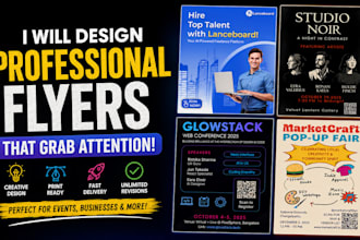 design flyers, posters and social media design