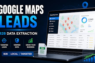 scrape google maps leads and generate business leads for b2b lead generation