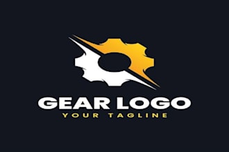 design a professional cog gear logo for your business