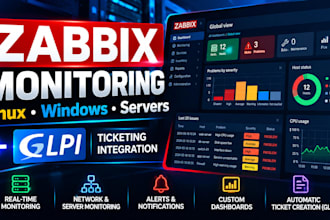 configure zabbix monitoring for linux and windows servers