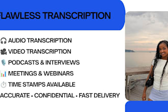 provide accurate audio and video transcription services