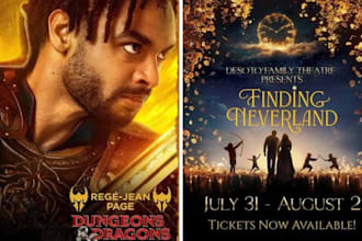 theatre poster movie poster film poster playbill flyer design brochure in 24hrs