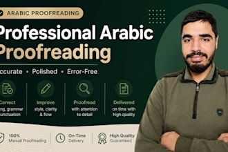 edit and profread your decuments or texts in arabic