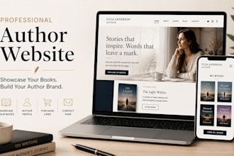 create book author website and squarespace author website for writers