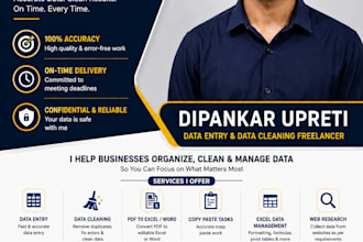 accurate data entry, data cleaning and excel expert