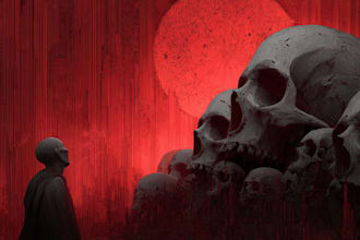 draw dark fantasy horror illustration