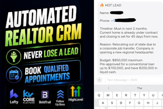 build you automated real estate crm that captures , nurtures and book leads