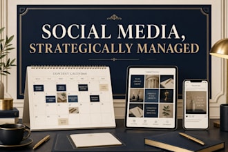 create your social media strategy, content plan and calendar