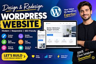 do wordpress website with basic SEO, design and redesign