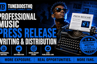 write and distribute your music press release