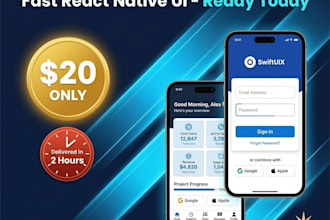 build fast react native app UI under 24h