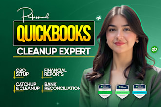 cleanup, catchup, reconcile in quickbooks online bookkeeping