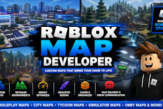 build a custom roblox map in roblox studio for your roblox game