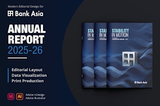 design a modern annual report and company profile layout