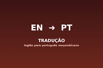 traduzir textos de ingles para portugues mocambicano