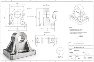 create professional technical drawings for manufacturing and production