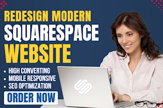 build squarespace website redesign or design squaresapce website development