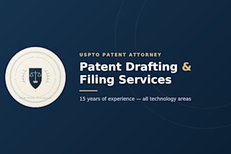be US pto patent attorney for patent drafting patent filing