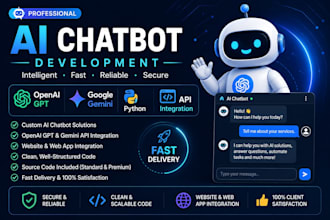 build ai chatbot using python, openai and gemini API