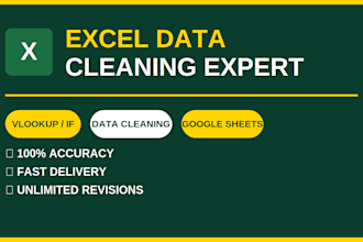 clean messy excel data, fix formulas and format google sheets