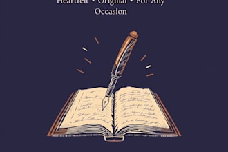 write a custom poem or creative story for any occasion