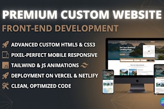 create a fast responsive website for you