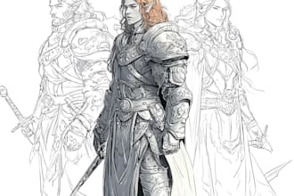 sketch fantasy character concept art