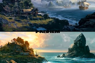 do the landscape illustration or concept art for you