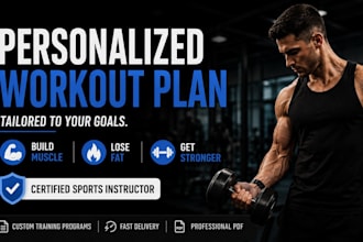 create a personalized workout plan
