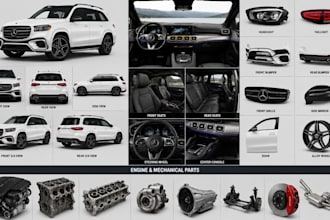 create photorealistic 3d luxury car rendering, cgi for automotive ads brand