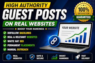 publish guest posts on high authority websites