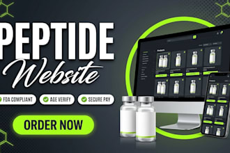build fda compliant peptide shopify store, supplement and nutraceutical website