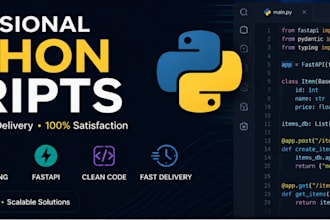 write python scripts and fix python bugs