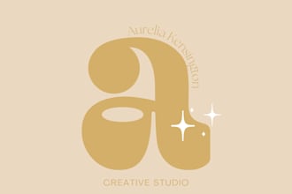 design a modern minimalist luxury monogram logo