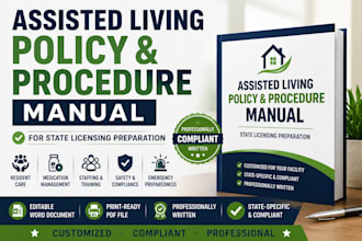write an assisted living policy and procedure manual for state licensing