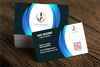design a professional business card and visiting card