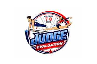 make wonderful gymnastic logo design without any copyright concept