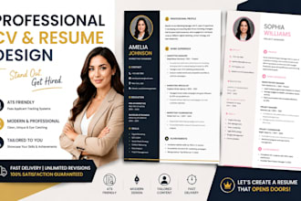 design a professional ats resume and CV