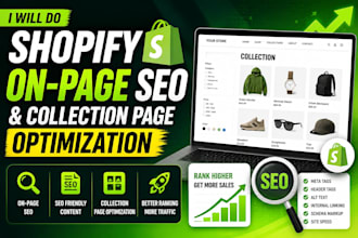 shopify on page SEO and collection page optimization