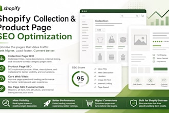 do shopify collection and product page SEO optimization