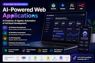 develop ai chatbot, ai automation and ai web applications