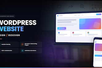 desing a modern ,responsive website for you