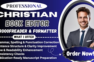 proofread, edit memoir, self help, journal, living book, faith based editor