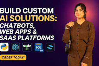 develop ai apps, ai saas, ai website and ai bots